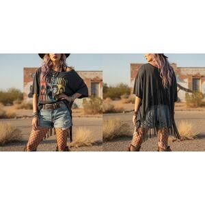 Remade Doors Band Tee With Fringe Back